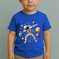 Astronaut Dabbing In Space Cosmic Galaxy Adventure Toddler T-Shirt