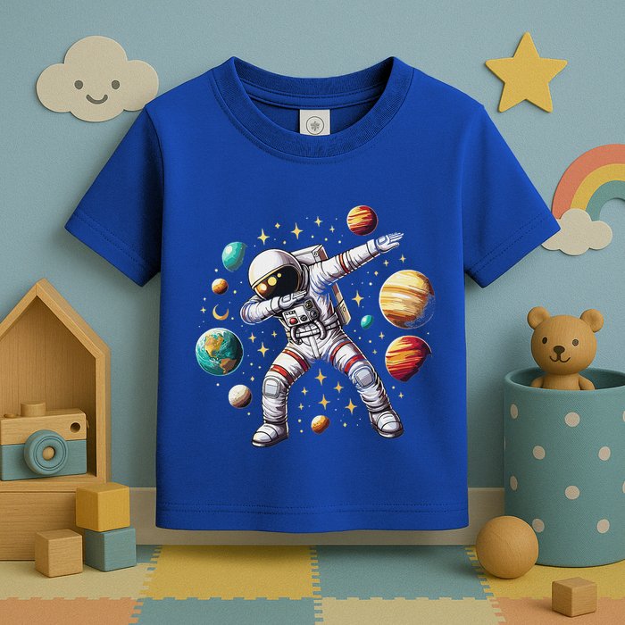Astronaut Dabbing In Space Cosmic Galaxy Adventure Toddler T-Shirt