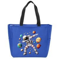 Astronaut Dabbing In Space Cosmic Galaxy Adventure Zip Tote Bag
