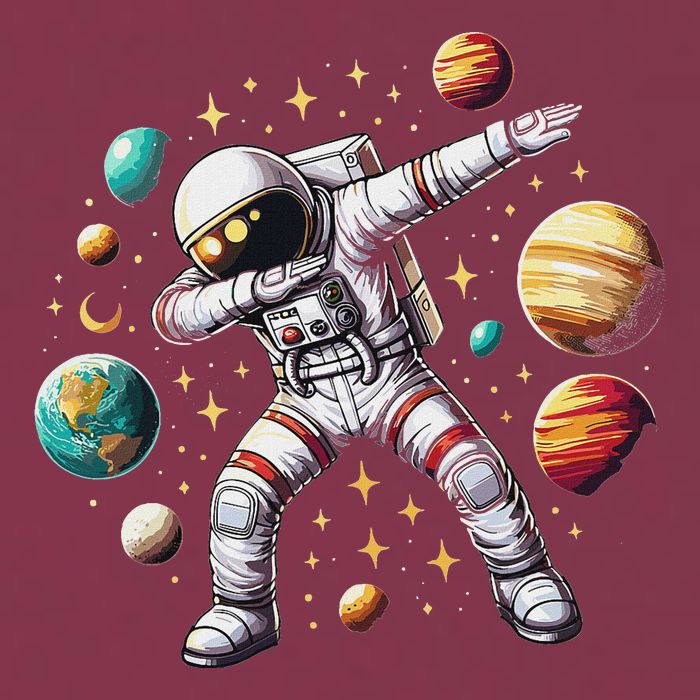 Astronaut Dabbing In Space Cosmic Galaxy Adventure 16oz Travel Tumbler