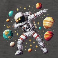 Astronaut Dabbing In Space Cosmic Galaxy Adventure Vector Backpack