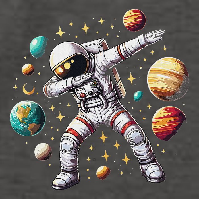 Astronaut Dabbing In Space Cosmic Galaxy Adventure Vector Backpack