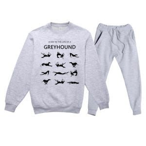 A Day In The Life Of A Greyhound Premium Crewneck Sweatsuit Set