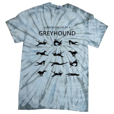 A Day In The Life Of A Greyhound Tie-Dye T-Shirt