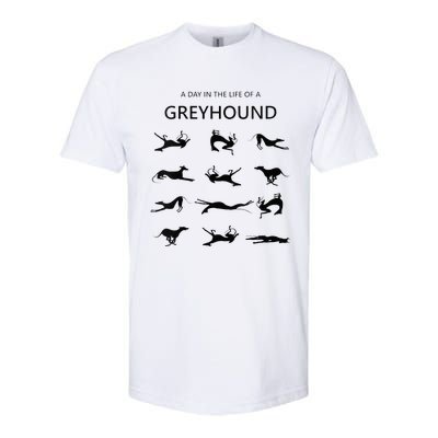 A Day In The Life Of A Greyhound Softstyle® CVC T-Shirt