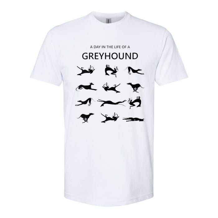 A Day In The Life Of A Greyhound Softstyle CVC T-Shirt