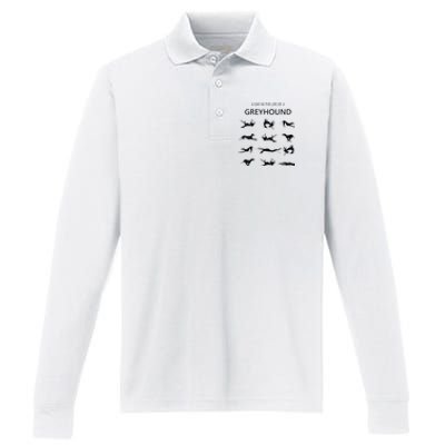 A Day In The Life Of A Greyhound Performance Long Sleeve Polo