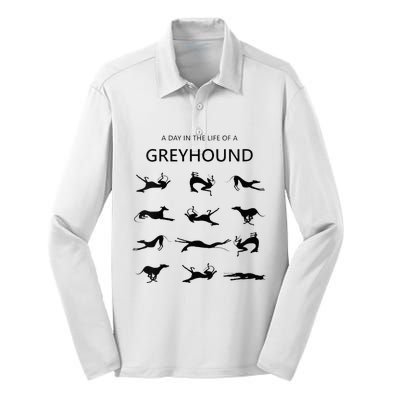 A Day In The Life Of A Greyhound Silk Touch Performance Long Sleeve Polo