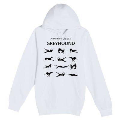 A Day In The Life Of A Greyhound Premium Pullover Hoodie