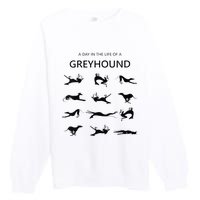 A Day In The Life Of A Greyhound Premium Crewneck Sweatshirt