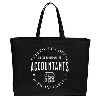 Accountants Do It With Interests Cotton Canvas Jumbo Tote