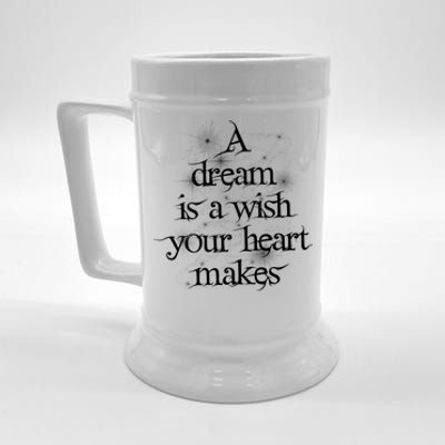 A Dream Is A Wish Your Heart Makes #Adreamisawish Gift Beer Stein