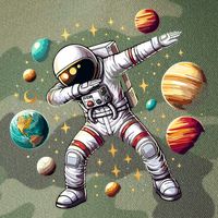 Astronaut Dabbing In Space Cosmic Galaxy Adventure Legacy Tie Dye Trucker Hat