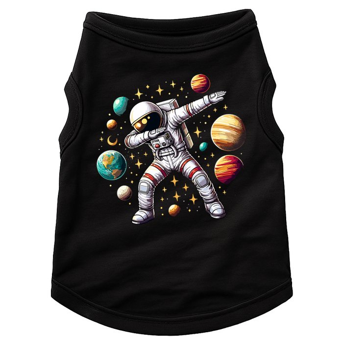 Astronaut Dabbing In Space Cosmic Galaxy Adventure Doggie Tank