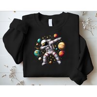Astronaut Dabbing In Space Cosmic Galaxy Adventure Sweatshirt