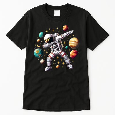 Astronaut Dabbing In Space Cosmic Galaxy Adventure Tall T-Shirt