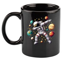 Astronaut Dabbing In Space Cosmic Galaxy Adventure 11oz C Handle Ceramic Mug