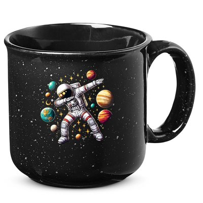 Astronaut Dabbing In Space Cosmic Galaxy Adventure 15oz Campfire Ceramic Mug