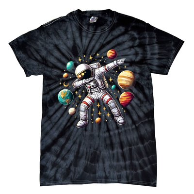 Astronaut Dabbing In Space Cosmic Galaxy Adventure Tie-Dye T-Shirt