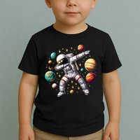 Astronaut Dabbing In Space Cosmic Galaxy Adventure Toddler T-Shirt