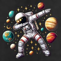 Astronaut Dabbing In Space Cosmic Galaxy Adventure Microfiber Hand Towel
