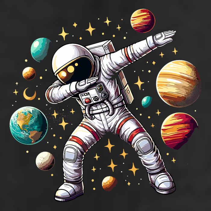 Astronaut Dabbing In Space Cosmic Galaxy Adventure Microfiber Hand Towel