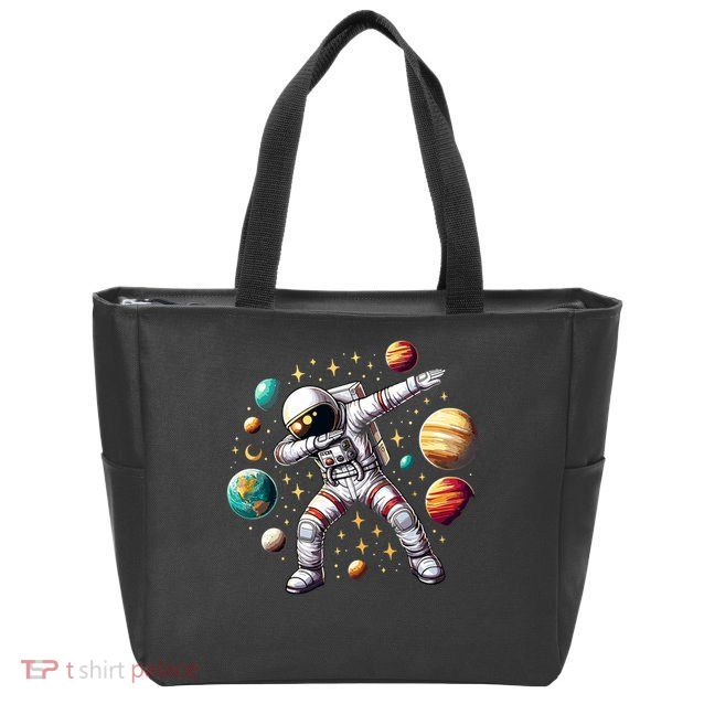 Astronaut Dabbing In Space Cosmic Galaxy Adventure Zip Tote Bag