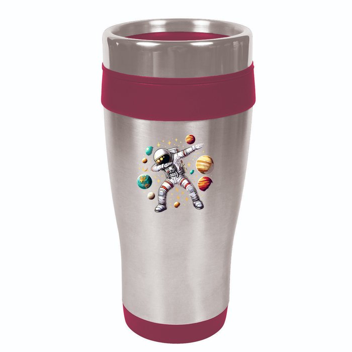 Astronaut Dabbing In Space Cosmic Galaxy Adventure 16oz Travel Tumbler