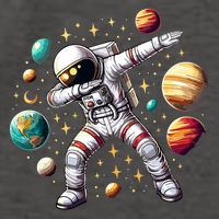 Astronaut Dabbing In Space Cosmic Galaxy Adventure Vector Backpack