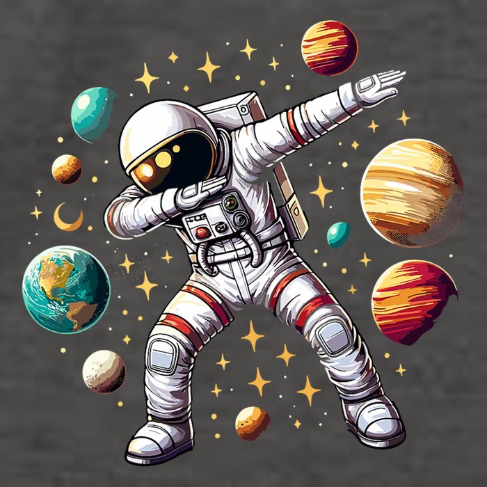 Astronaut Dabbing In Space Cosmic Galaxy Adventure Vector Backpack