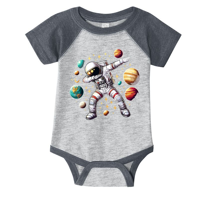 Astronaut Dabbing In Space Cosmic Galaxy Adventure Infant Baby Jersey Bodysuit
