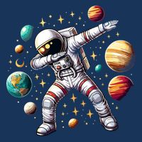 Astronaut Dabbing In Space Cosmic Galaxy Adventure Infant Baby Jersey Bodysuit