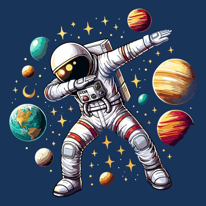 Astronaut Dabbing In Space Cosmic Galaxy Adventure Infant Baby Jersey Bodysuit