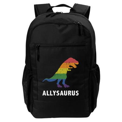 Allysaurus Dinosaur In Rainbow Flag For Ally LGBT Pride Backpack
