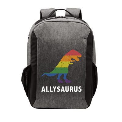 Allysaurus Dinosaur In Rainbow Flag For Ally LGBT Pride Vector Backpack