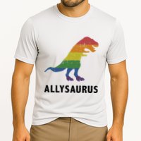 Allysaurus Dinosaur In Rainbow Flag For Ally LGBT Pride Performance Shirt