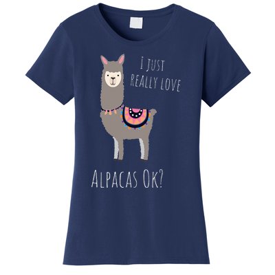 Alpaca Design - I Just Really Love Alpacas Ok Women's T-Shirt