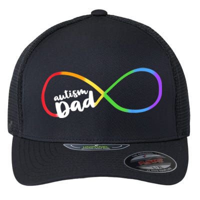 Autism Dad Infinity Symbol Flexfit Unipanel Trucker Cap