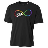 Autism Dad Infinity Symbol Cooling Performance Crew T-Shirt