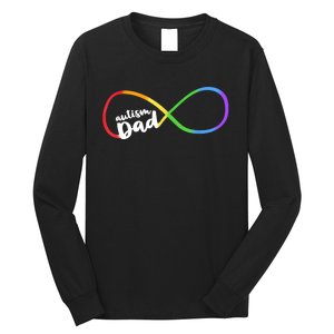 Autism Dad Infinity Symbol Long Sleeve Shirt