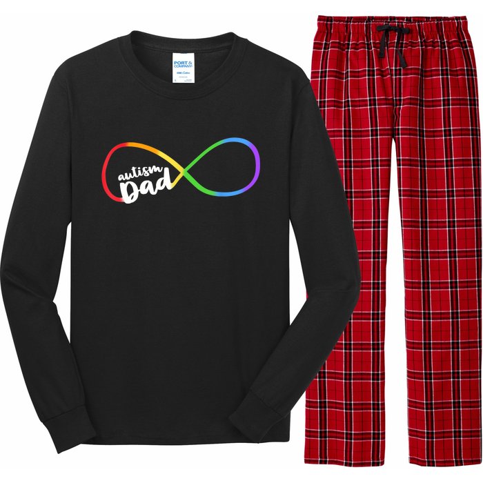 Autism Dad Infinity Symbol Long Sleeve Pajama Set