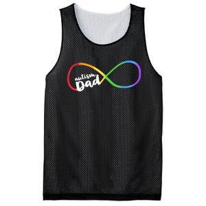 Autism Dad Infinity Symbol Mesh Reversible Basketball Jersey Tank