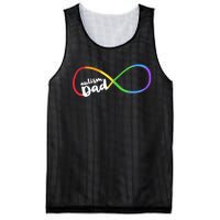 Autism Dad Infinity Symbol Mesh Reversible Basketball Jersey Tank