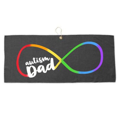 Autism Dad Infinity Symbol Large Microfiber Waffle Golf Towel