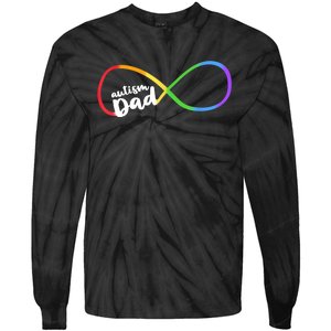 Autism Dad Infinity Symbol Tie-Dye Long Sleeve Shirt