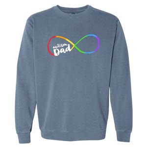 Autism Dad Infinity Symbol Garment-Dyed Sweatshirt