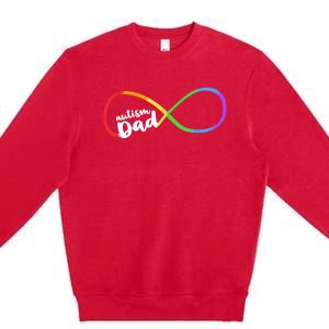 Autism Dad Infinity Symbol Premium Crewneck Sweatshirt