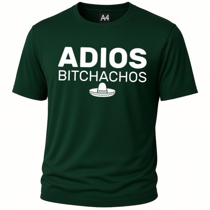 Adios Bitchachos Funny Sombrero Cinco De Mayo Cooling Performance Crew T-Shirt