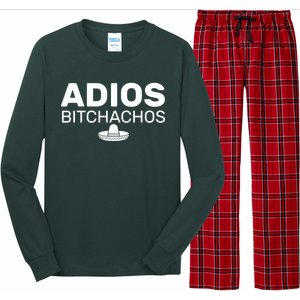 Adios Bitchachos Funny Sombrero Cinco De Mayo Long Sleeve Pajama Set