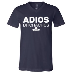 Adios Bitchachos Funny Sombrero Cinco De Mayo V-Neck T-Shirt